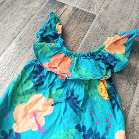 Tropical Flower Outfit Set- 18 Monthd - Picture 2 of 4